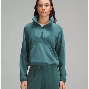 NWT Lululemon Brushed Softstreme Ribbed Half Zip